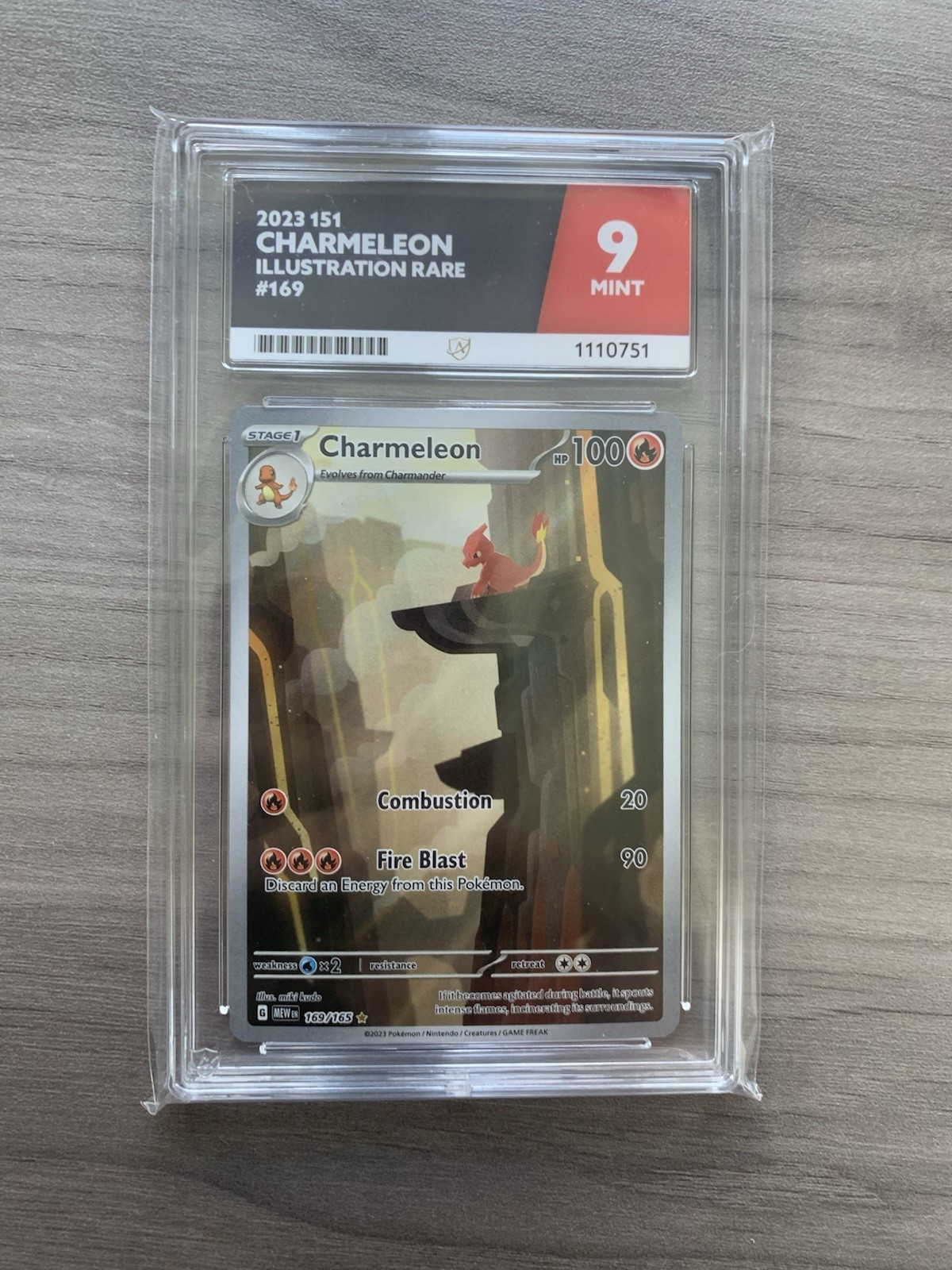 Pokémon TCG Charmeleon Scarlet & Violet 151 Card 169/165 English Graded Ace 9