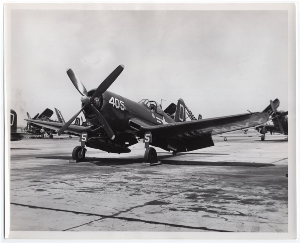 1950-1953 USMC Marine Reserves Vought F-4U-4 Corsair VF-874 8×10 Orig. Photo #4