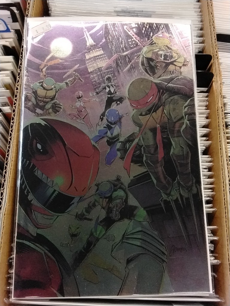 Mighty Morphin Power Rangers/Teenage Mutant Ninja Turtles III #5 C Cvr Foil