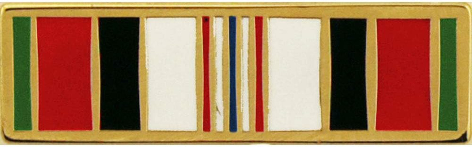 Eagleemblems Afghanistan Campaign Ribbon Lapel Pin (1-1/16″ X 1/4″) P12245