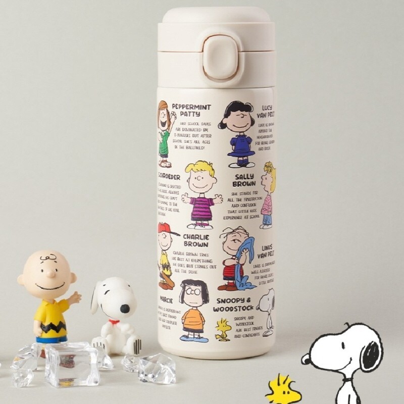 The Peanuts Movie Snoopy One Touch Tumbler Double Wall Vacuum 450ML 15OZ