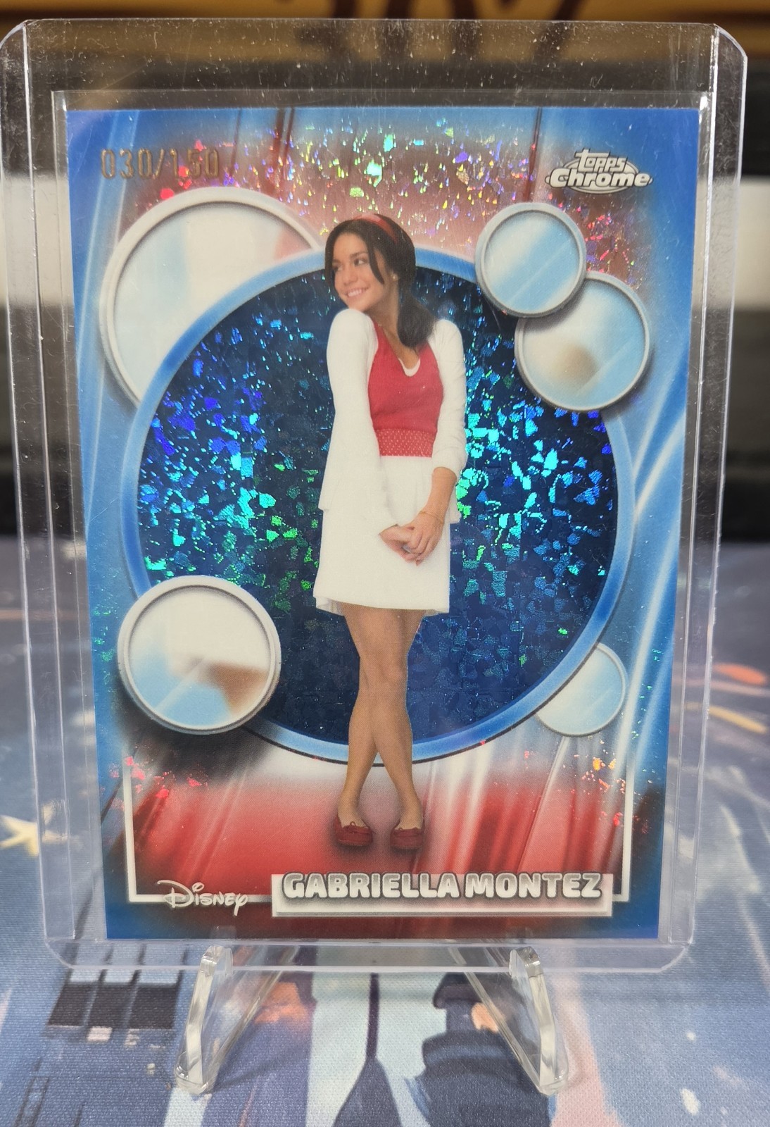 2026 Topps Chrome Disney – Gabriella Montez #183 – Blue Mini Diamonds /150