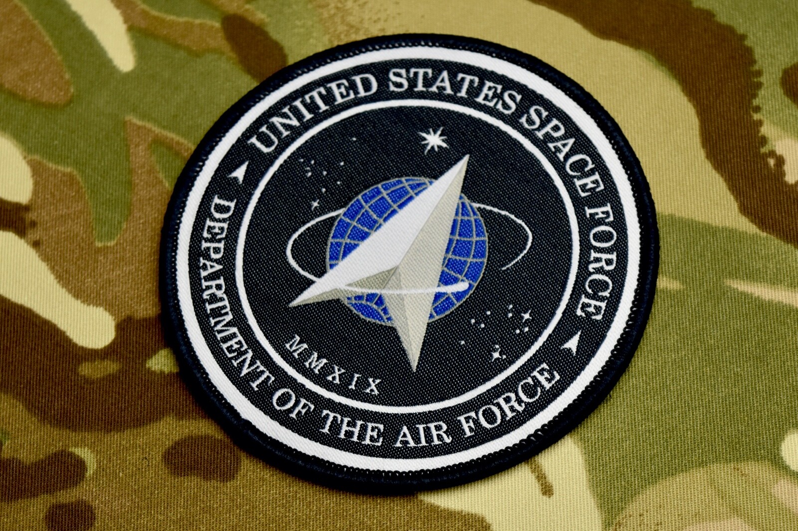 United States Space Force Woven Patch Department Of Defense Hook & Loop Backing