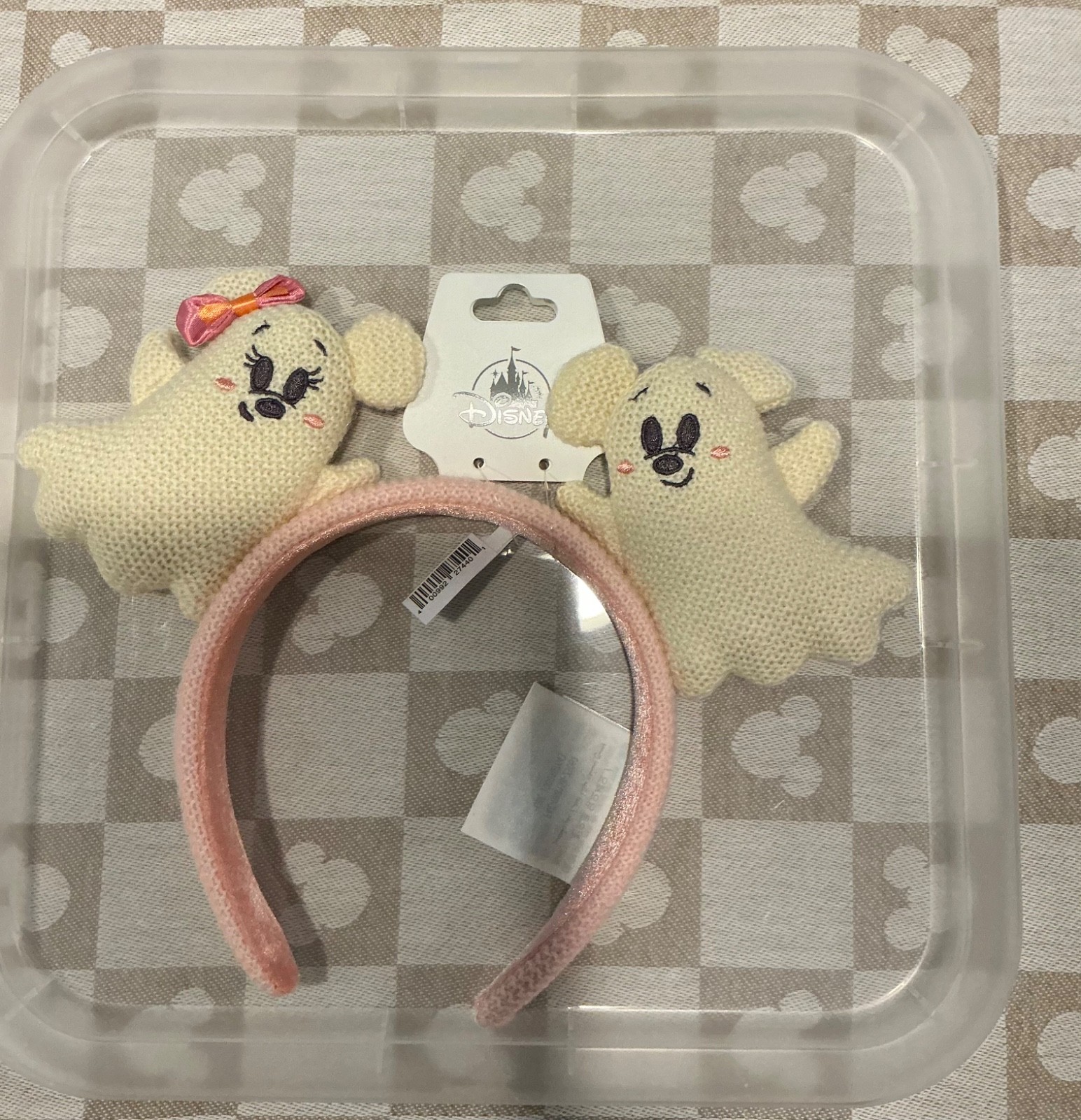 2025 Mickey and Minnie Pink Ghost Ears – Halloween
