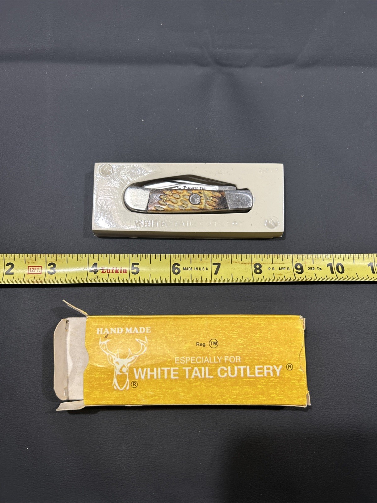Whitetail Cutlery Handmade Two Blade Bone Handled Pocket Knife, Pakistan