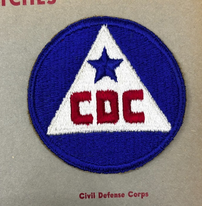 Kay Adams Collection WW 2 Civilian Defense Corps Patch Inv# KA435
