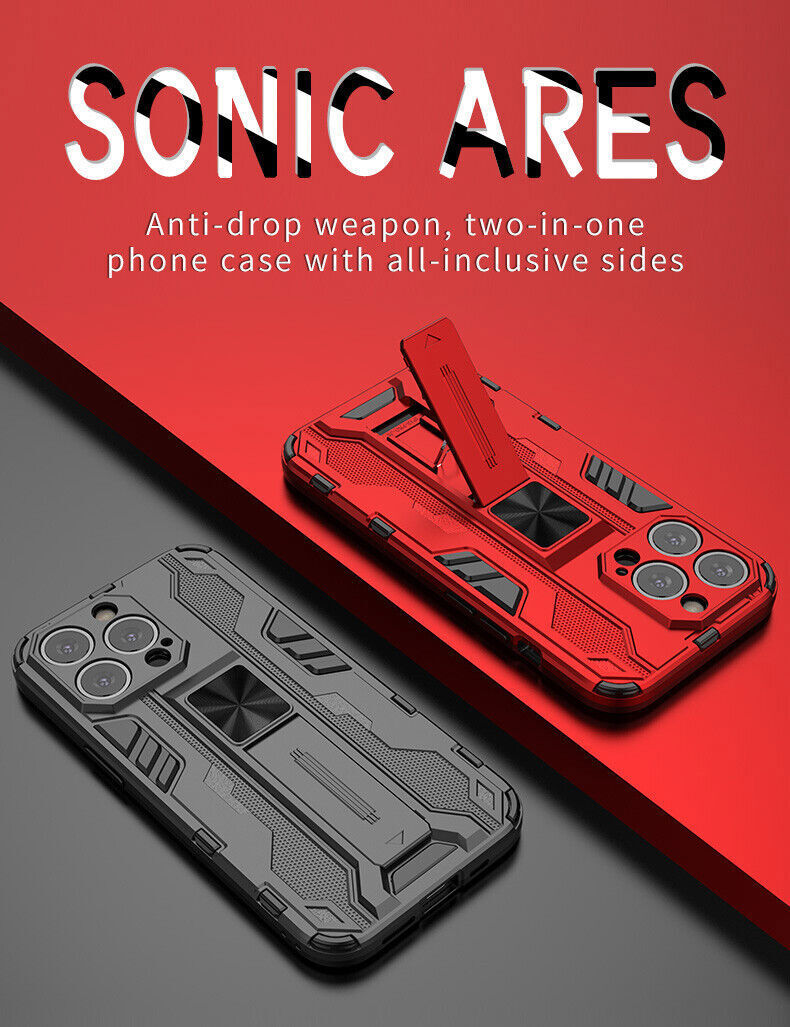 For iPhone 15 15 14 Pro 14 13 Pro Max 13 Stand Armor Hybrid Phone Case