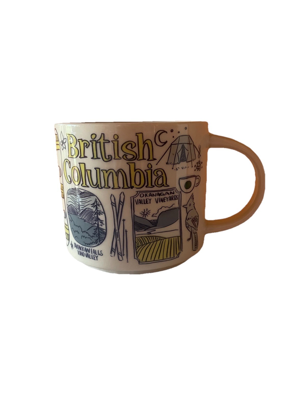 British Columbia Starbucks Coffee Mug Been There Series 2023 414 ML 14 Oz