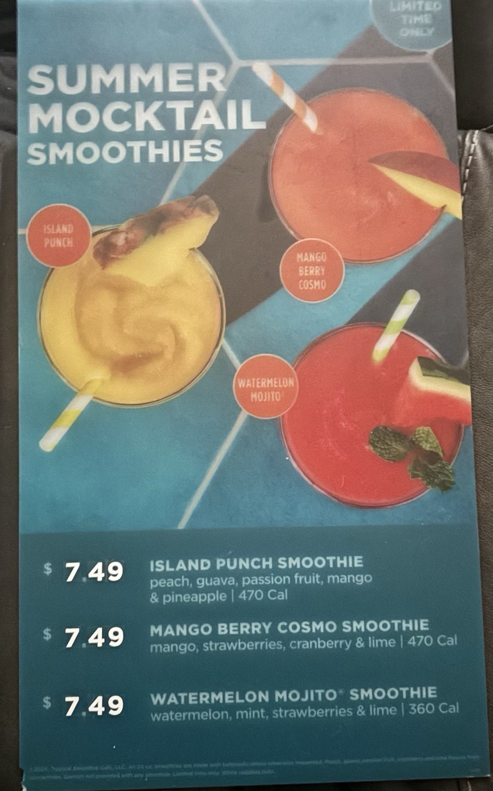 Tropical Smoothie Cafe Boards And Advertising! All Of Them!