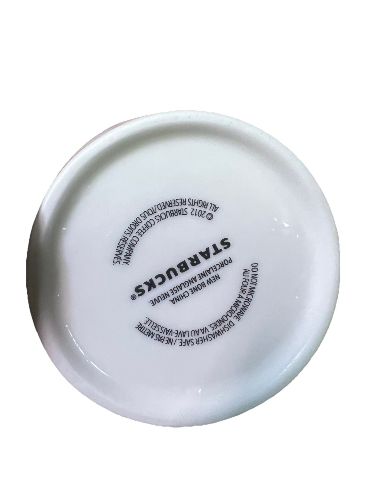Starbucks Tazo Tea Logo Asymmetrical Bone China Mug Blue White Cup 2011