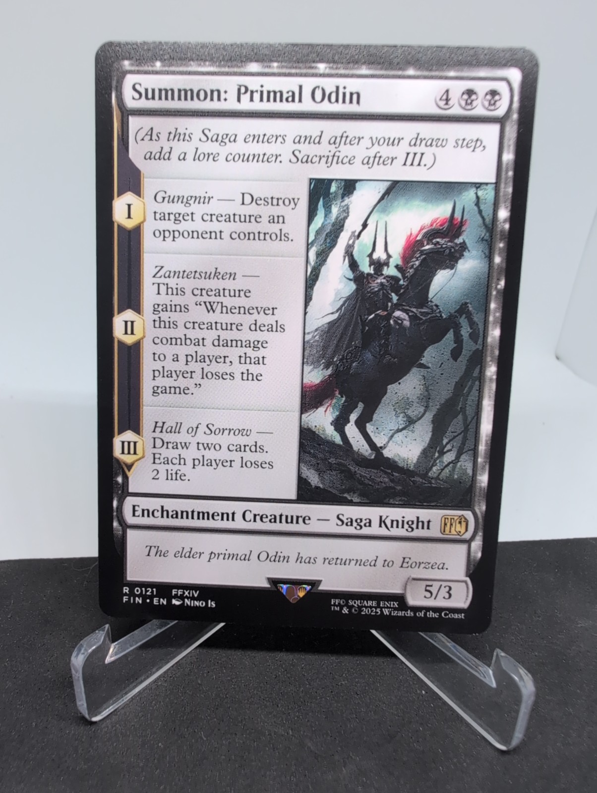 MTG Summon Primal Odin – Final Fantasy R 0121 – Rare – NM – Free P&P