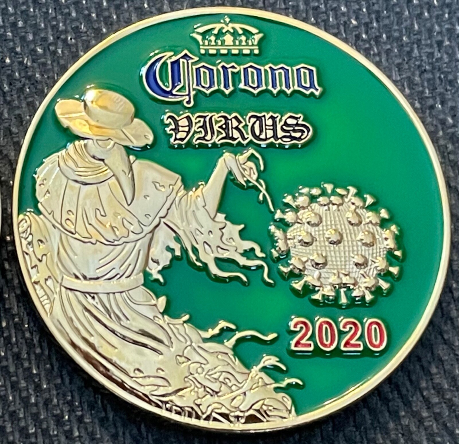 US Marshals Service FirstGEN “Operation WARP SPEED” Plague Dr G challenge coin