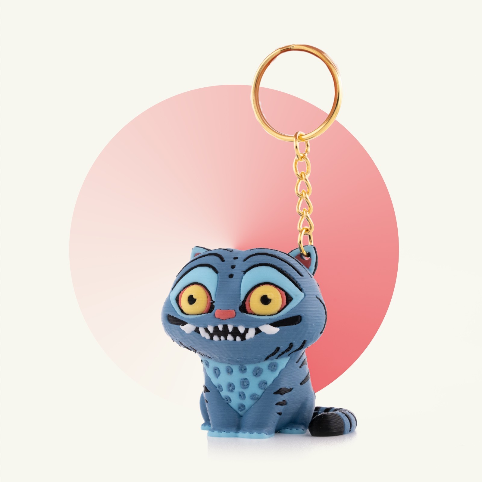 Kpop Demon Hunter Derpy Tiger Keychain Gift Accessories