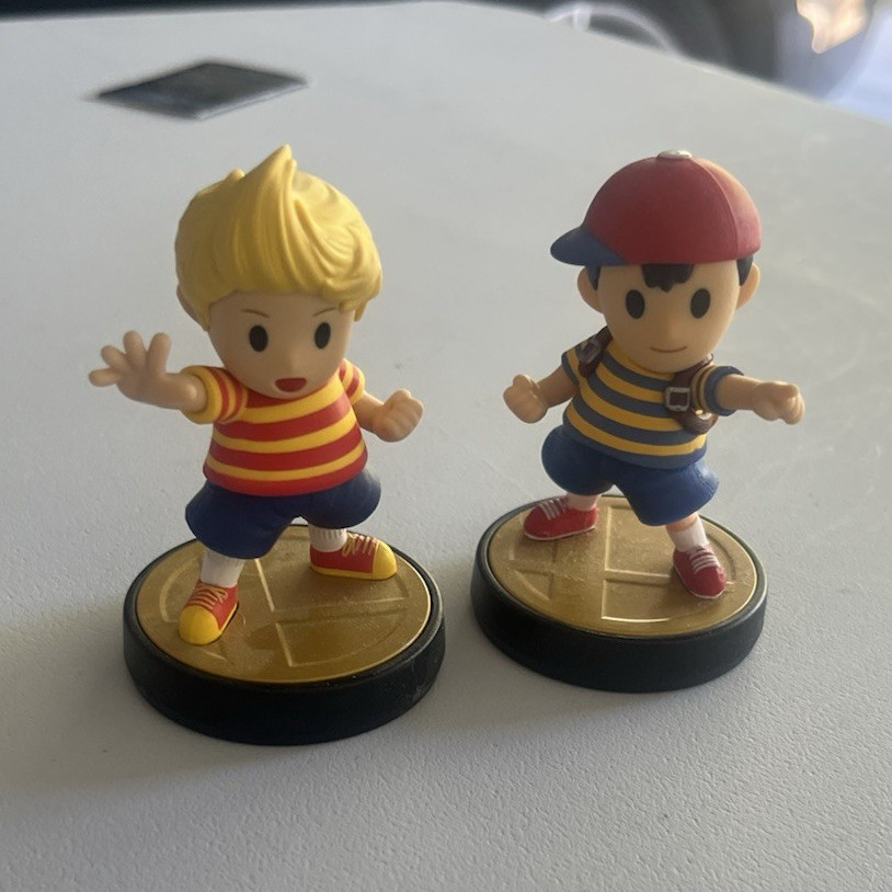 Nintendo Amiibo Super Smash Bros. Ness & Lucas EarthBound Lot 2 Pack