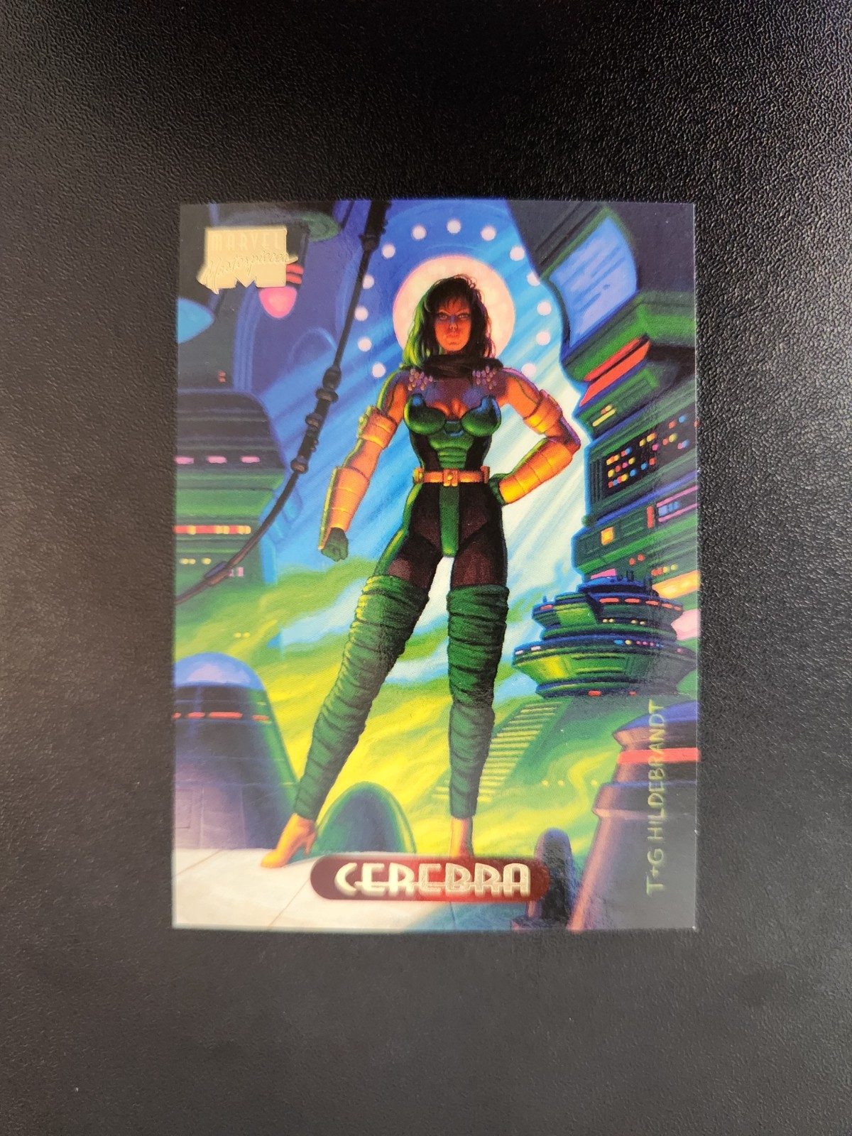 1994 Fleer Marvel Masterpieces Cerebra #22 Base Card Hildebrandt