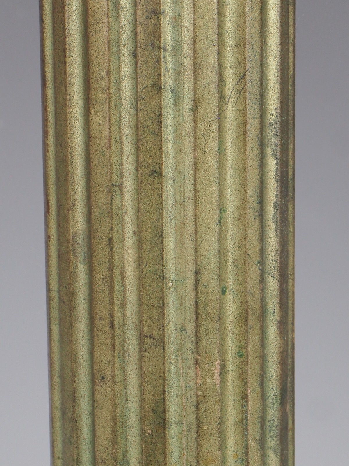 Gothic Bronze Table Lamp Antique Corinthian Column