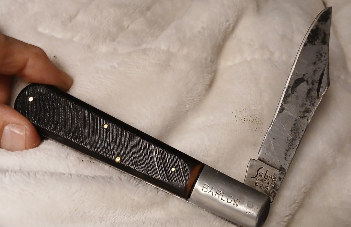 Vintage 1970s SABRE #629 Large Grand Daddy Barlow Pocketknife JAPAN