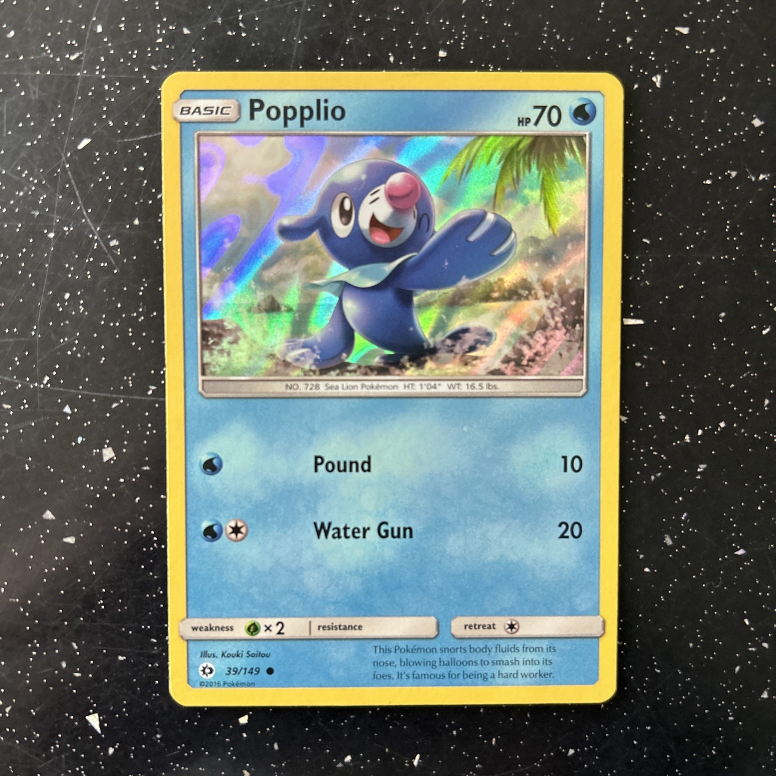 POPPLIO HOLO 39/149 POKEMON TCG