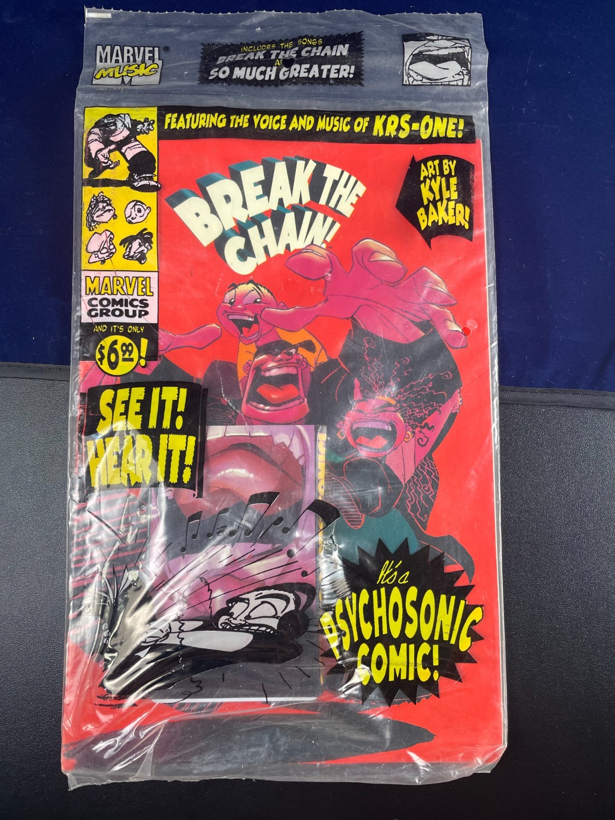 Break the Chain #1 (Marvel Comics 1994) Still Sealed w/KRS-ONE Cassette – RARE!