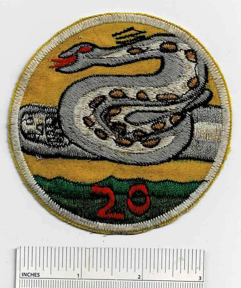 WW2 20th MOSQUITO FLEET PT Boat Patrol Torpedo Motor Squadron Snakes WWII Patch