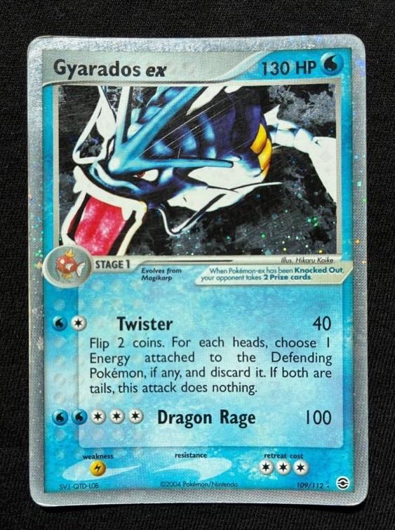 Pokemon Gyarados ex 109/112 Firered & Leafgreen Holo ENG-Good
