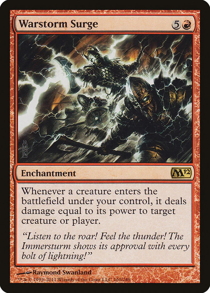 Warstorm Surge [Magic 2012] Lightly Played Foil