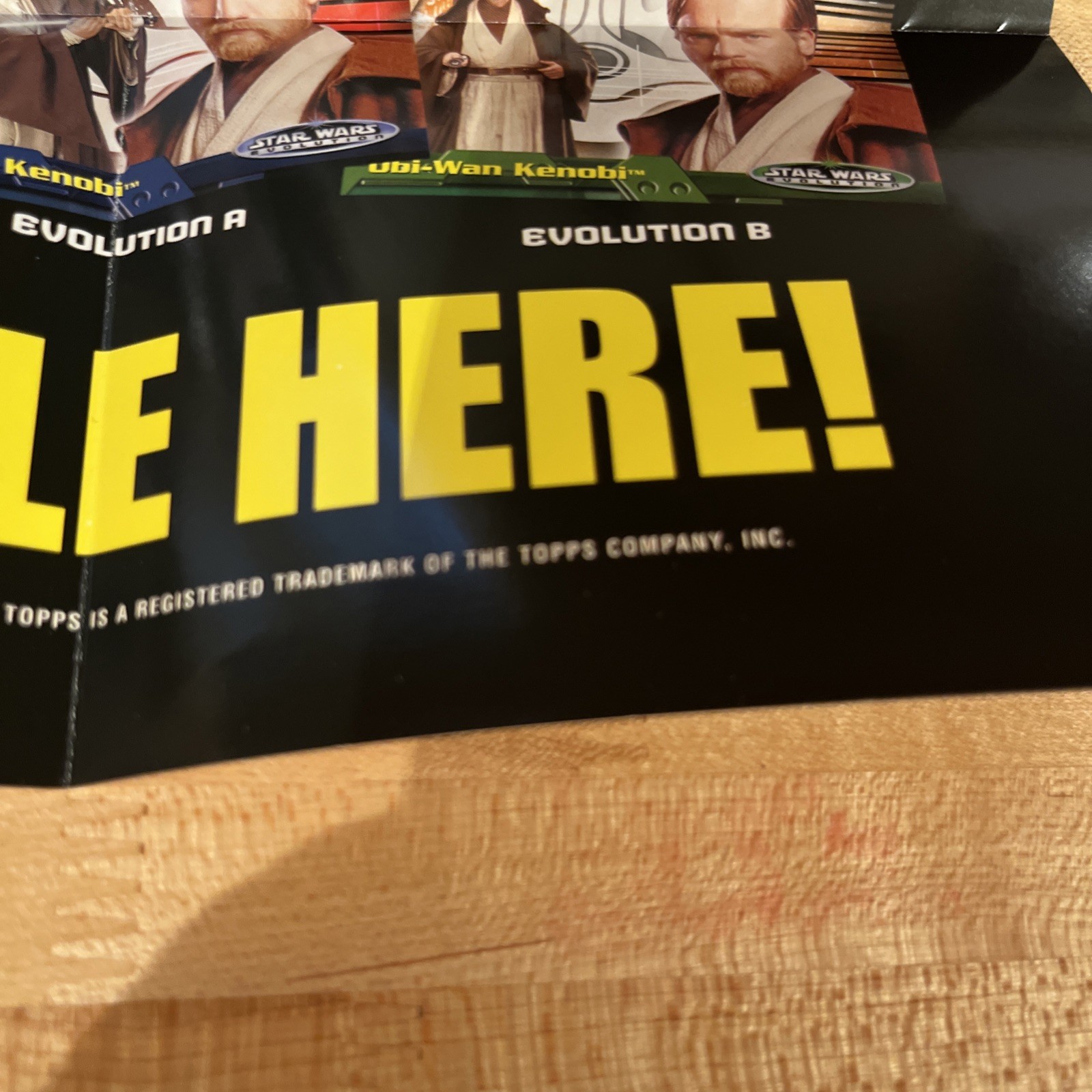2006 Topps Star Wars Evolution Update Edition Box Topper Poster 10 1/2 X 17 New