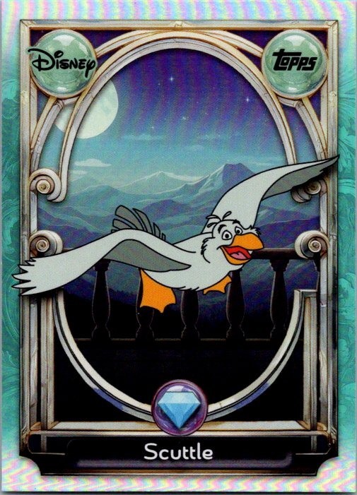 2025 Topps Disney Wonder Scuttle #123 Tier 2 Foil The Little Mermaid Diamond SP