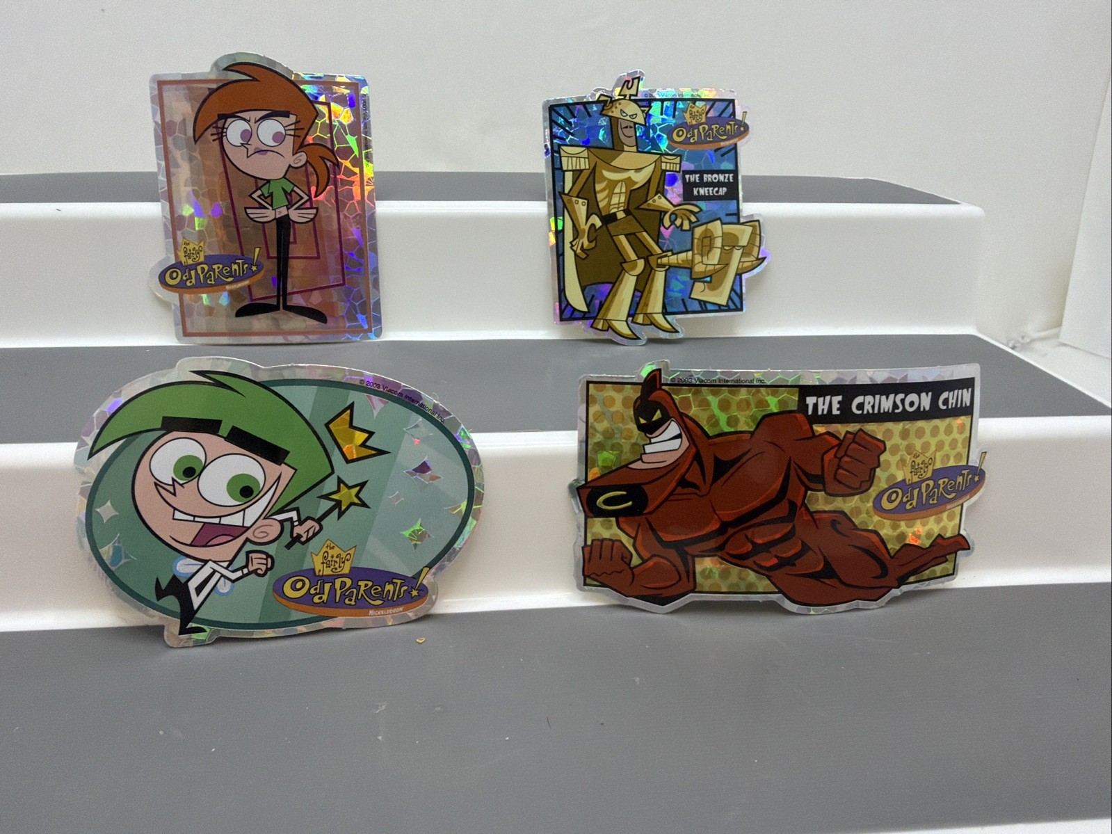 Fairly Odd Parents Nickelodeon Vintage Prism Holo Vending Machine Stickers New