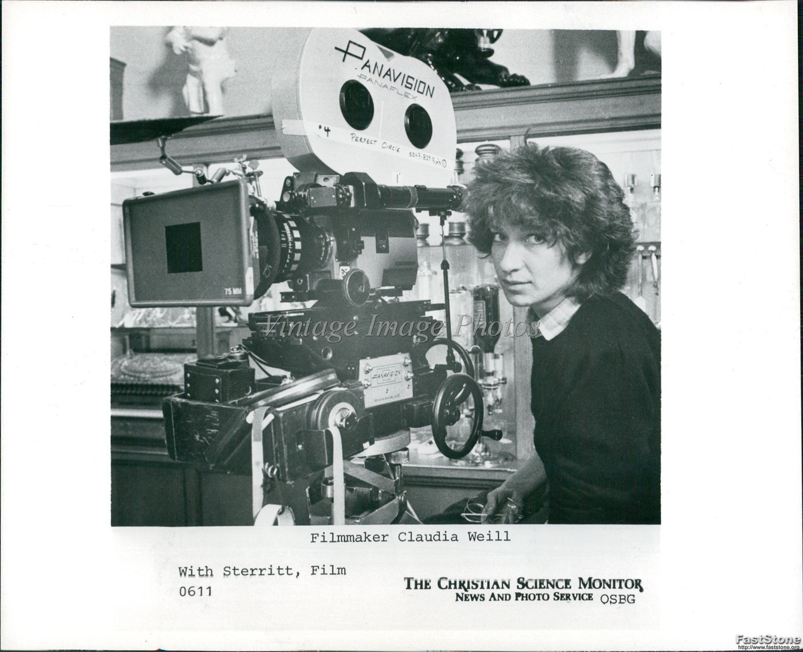 1981 Claudia Weill Filmmaker Sterritt Christian Press Historic Vintage Photo 6×8