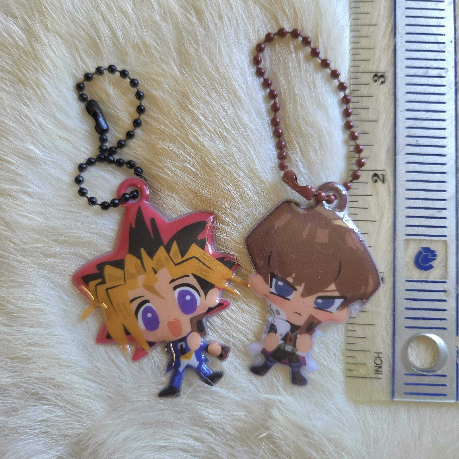 Yu-Gi-Oh Puffy Keychain Set Yami Muto Yugi Seto Kaiba Anime Yugioh Duel Monsters