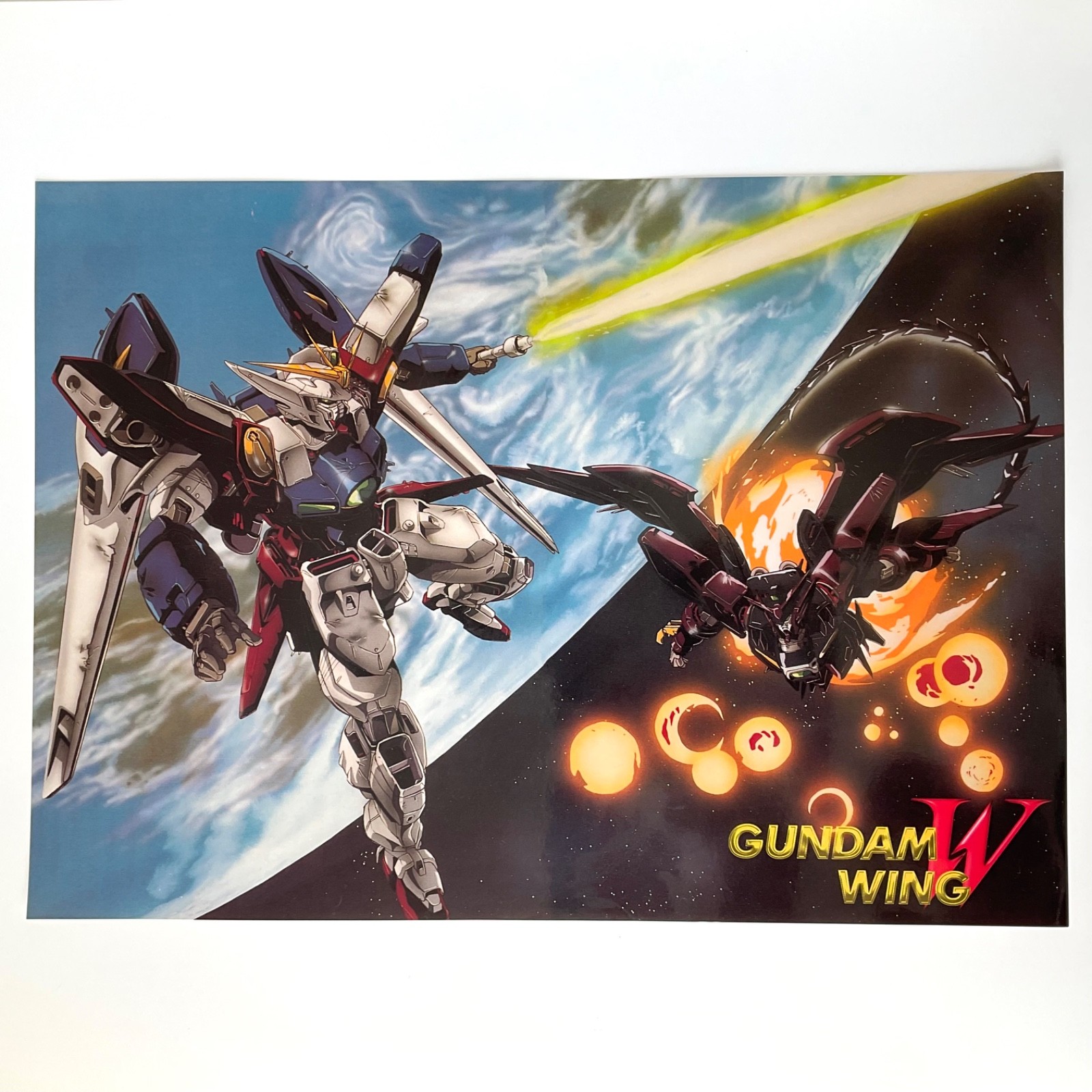 Mobile Suit Gundam Wing – Wing Gundam Zero & Gundam Epyon Poster Rare Anime