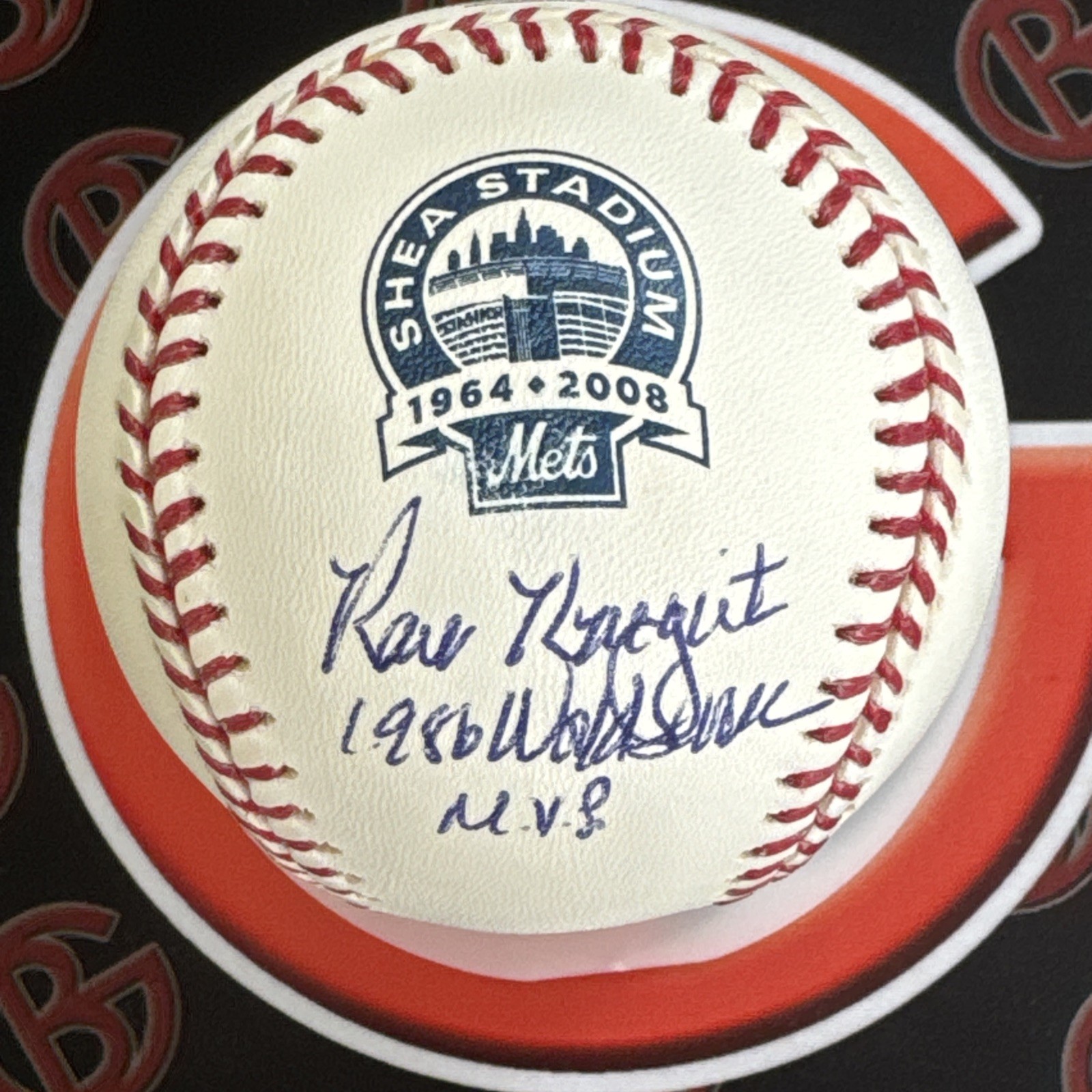 Ray Knight 86 WS MVP New York Mets Signed OMLB Autographed Beckett BAS