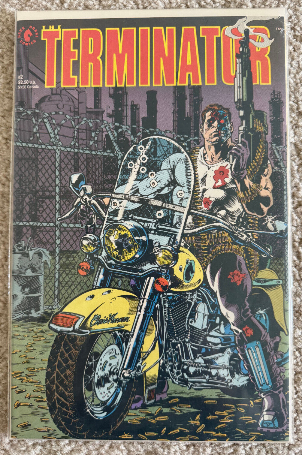 The Terminator #2 Dark Horse Comics 1990 Vtg Vintage John Arcudi Chris Warner