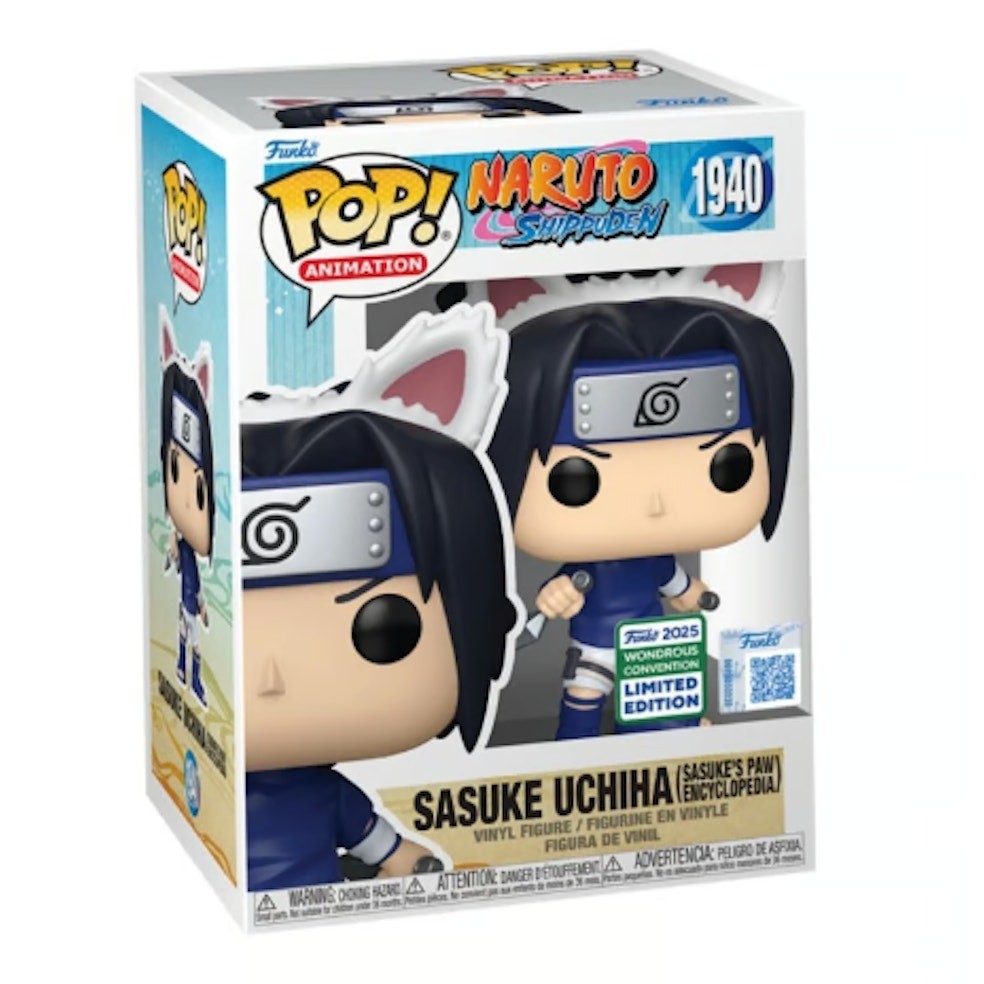 PRE-ORDER WONDROUS CONVENTION SHARED Sasuke Uchiha Funko Pop #1940 Naruto Anime