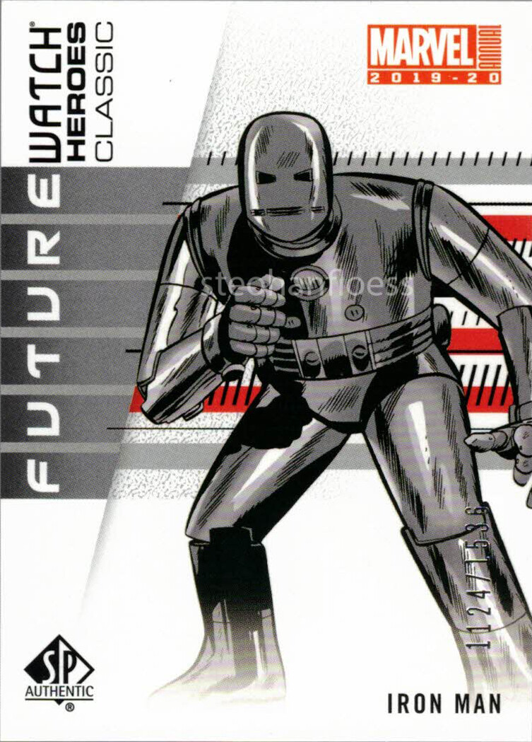 2019 2020 Marvel Annual Achievement Future Watch Heroes Card FWA-3 Iron Man 1536
