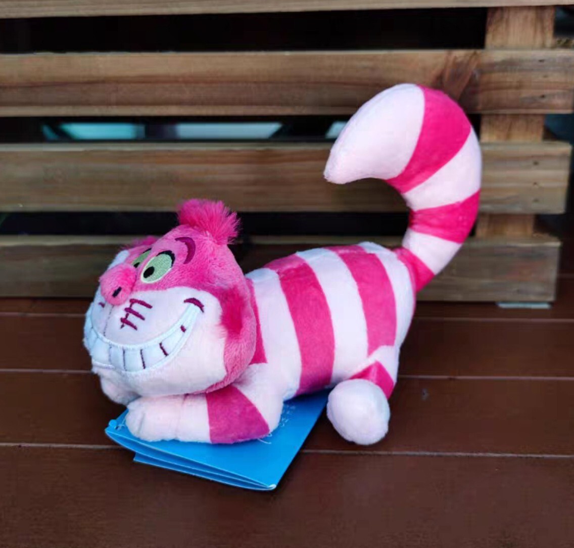 Disney Store Cheshire cat Shoulder Plush toy Magnetic Pal Alice in Wonderland