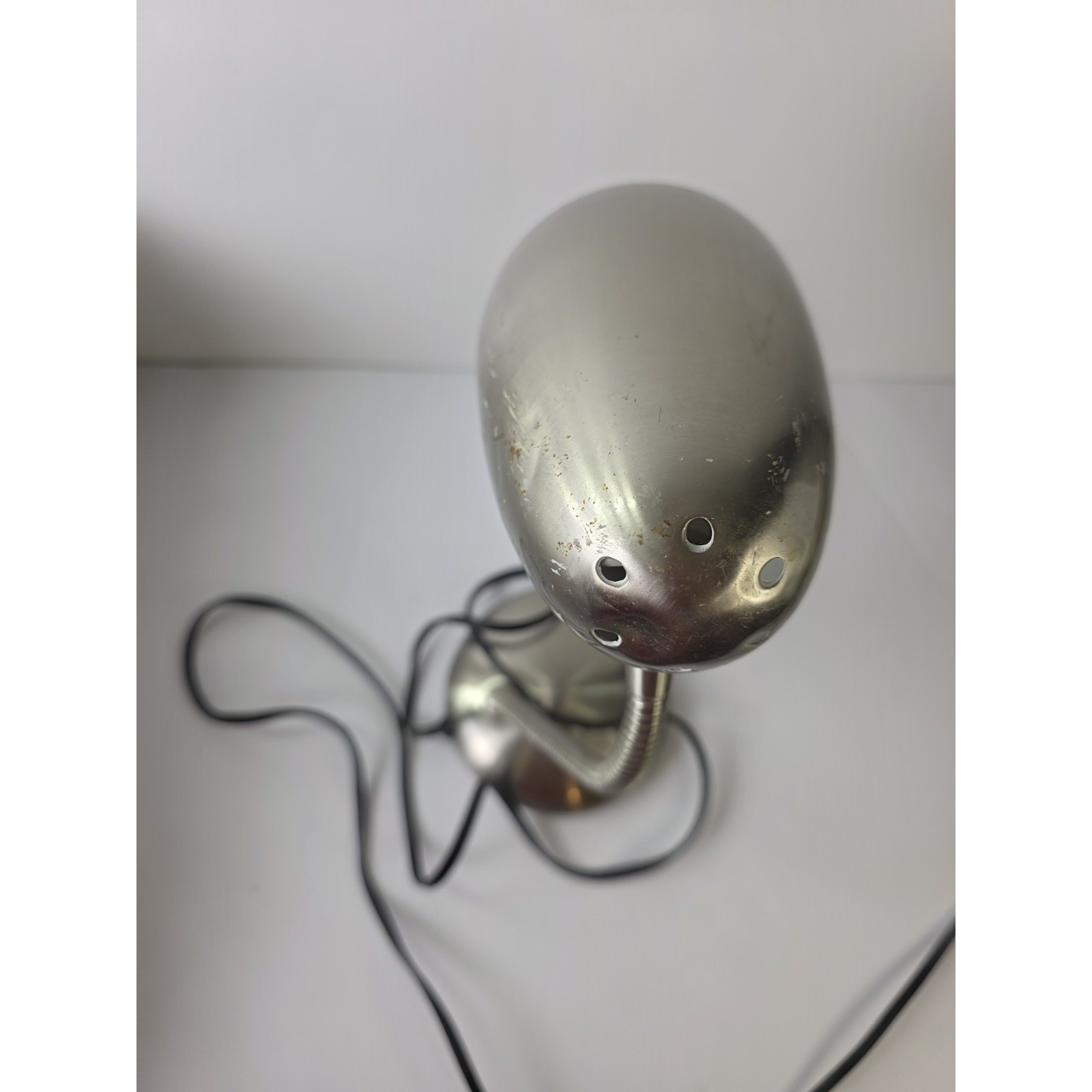 Brushed Silver Desk Lamp