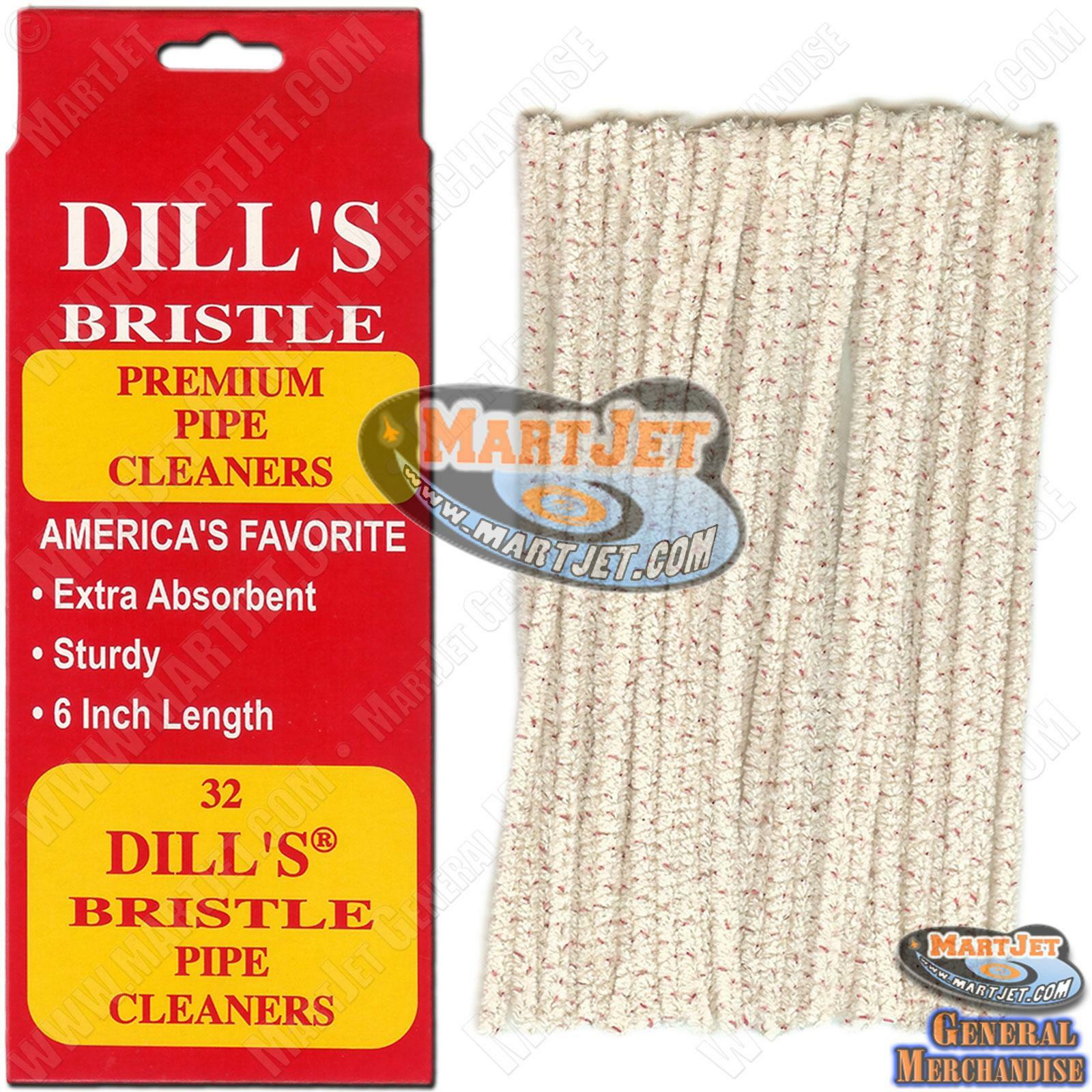 Dills Bristle Cotton Pipe Cleaner Absorbent Sturdy Rigid Tobacco Strong Cleaning