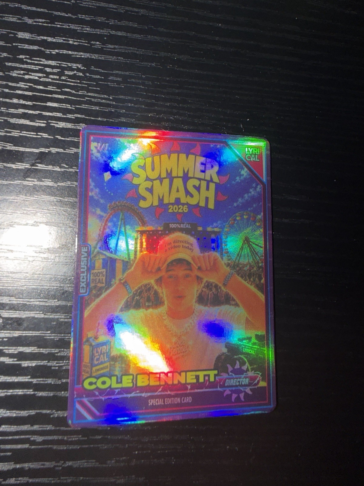 Summer Smash 2026 Cole Bennett Director Trading Card 1st Special Edition