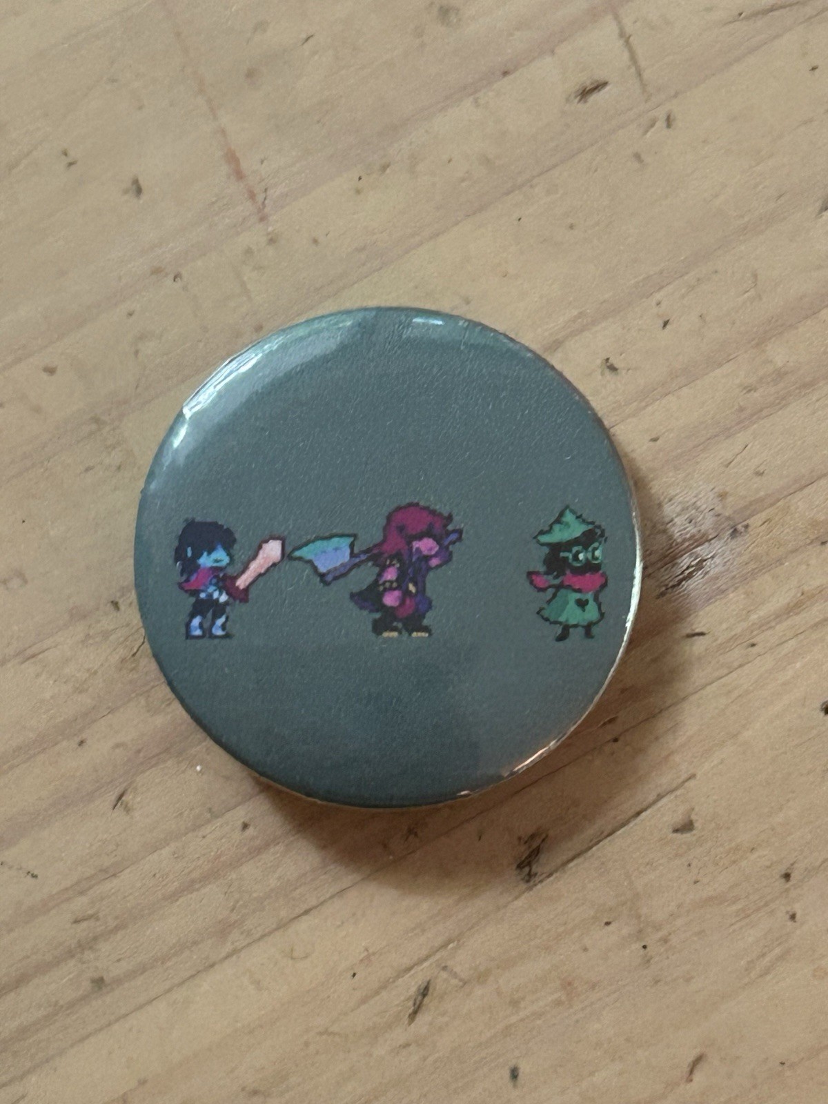 Deltarune Susie Ralsei Kris trio Button pin