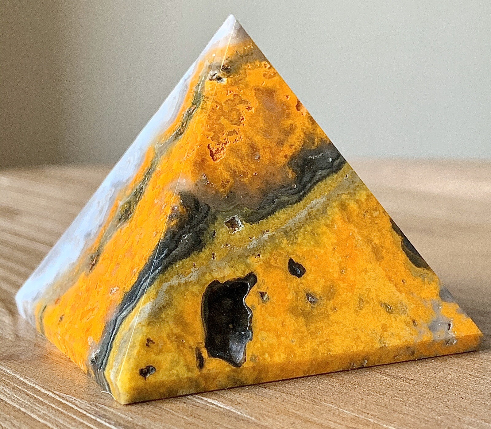 Bumblebee Jasper Pyramid Crystal From Indonesia 4.7oz