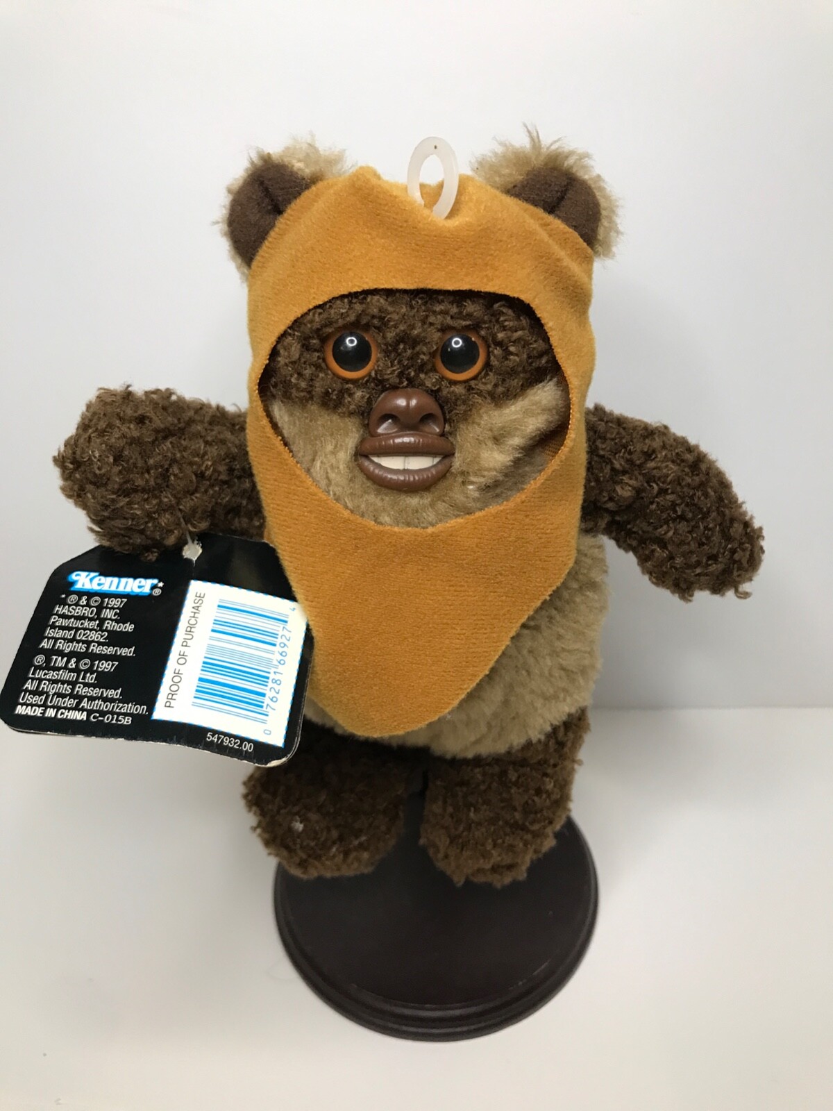 Star Wars Buddies Wicket the Ewok Beanie Plush by Kenner 7″ Vintage 1997 Endor