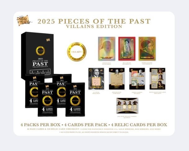2025 Pieces of the Past – Villains Edition Box! In Stock and Factory Sealed!
