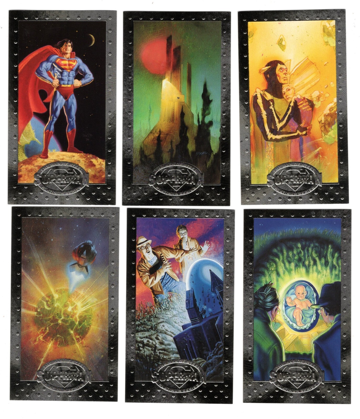 1994 SUPERMAN PLATINUM 90-CARD BASE SET ALL CARDS ARE PICTURED NM/MINT