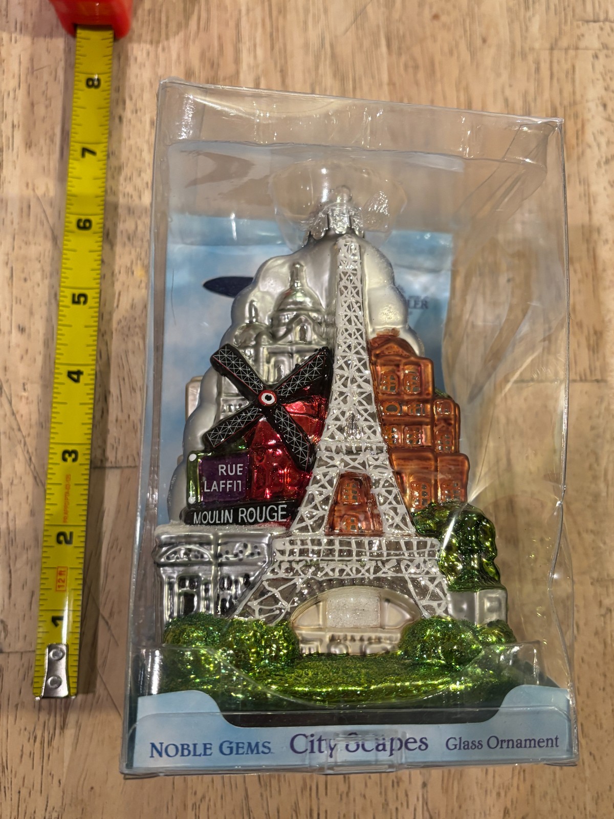 Kurt S. Adler – Vintage – Noble Gems – Cityscapes – PARIS – Glass Ornament