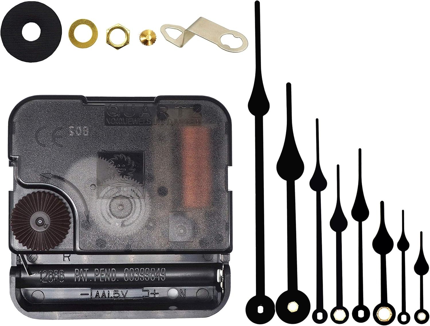 Versatile DIY Clock Movement Replacement Parts – Quartz Mechanism Included