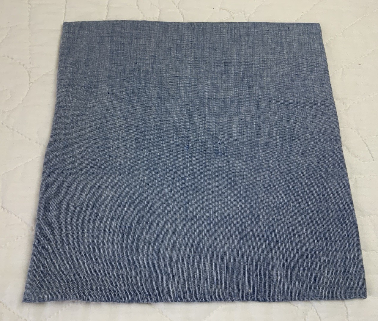 Antique Patchwork Quilt Table Topper, Four Patch, Early Calicos, Brown, Navy