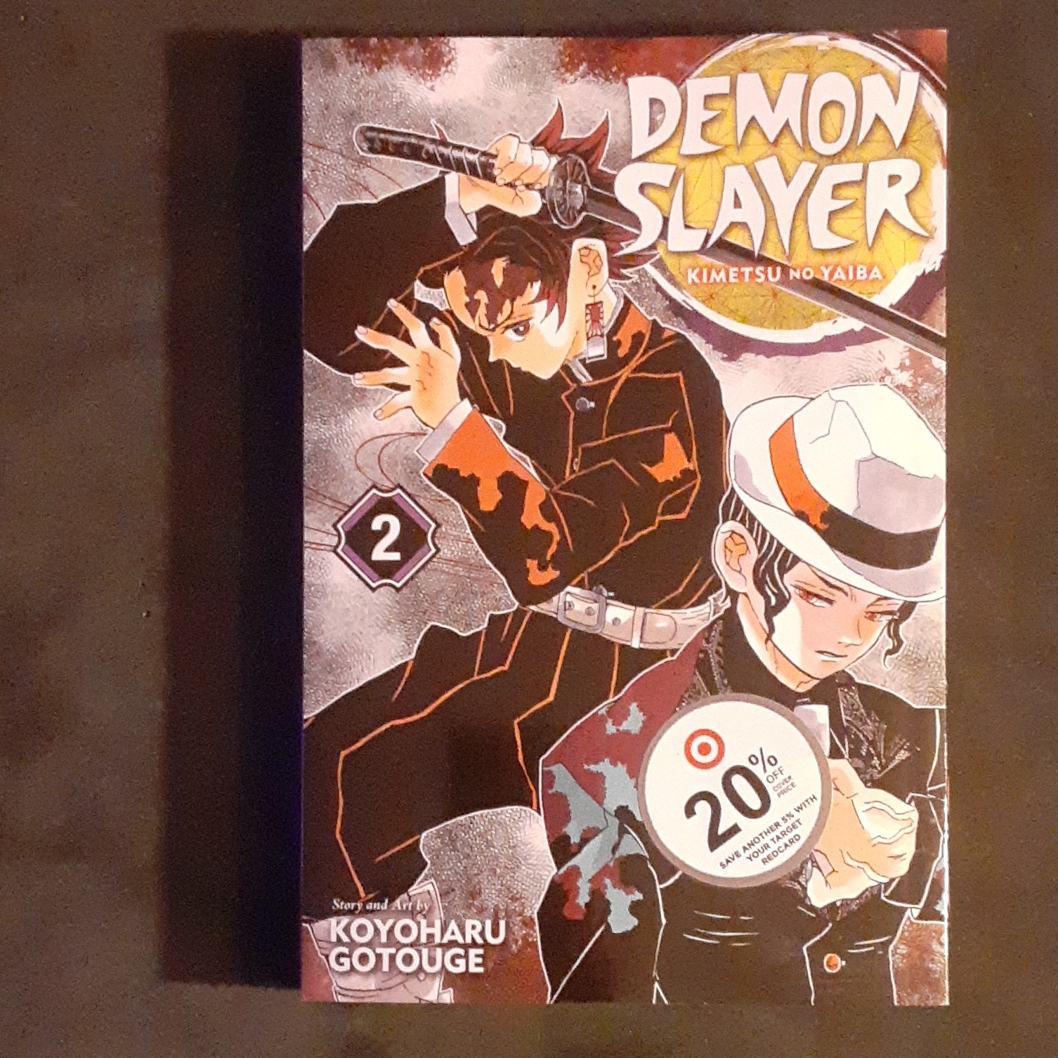Demon Slayer Vol. 2 Manga by Koyoharu Gotouge, VIZ Media, Tanjiro, Nezuko