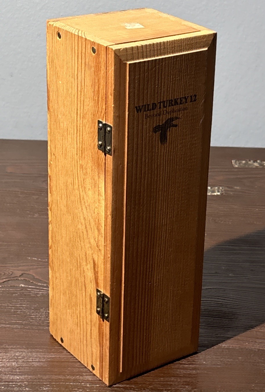 Vintage Wild Turkey 12 Year Bourbon Beyond Duplication Wood Presentation Box